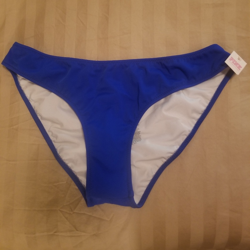 Like new PINK Victoria's Secret Royal Blue Bikini Bottom